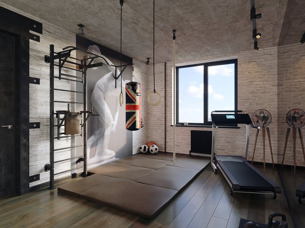 Loft-style gym