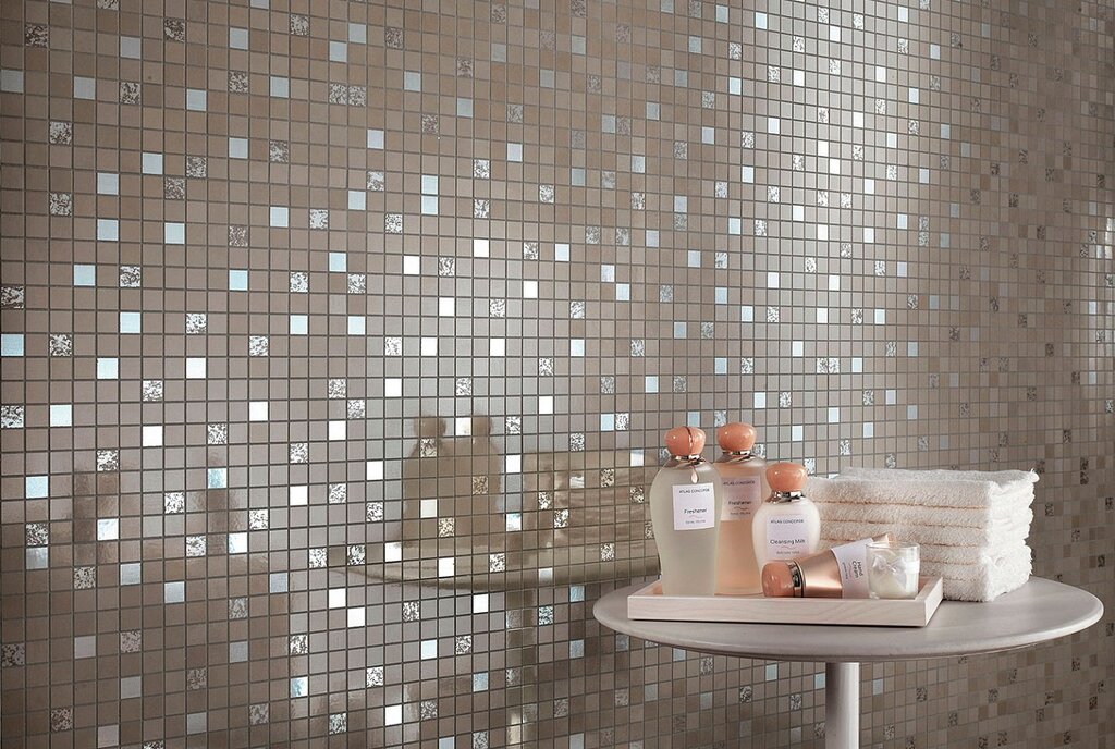 Стеклянная мозаика для ванной