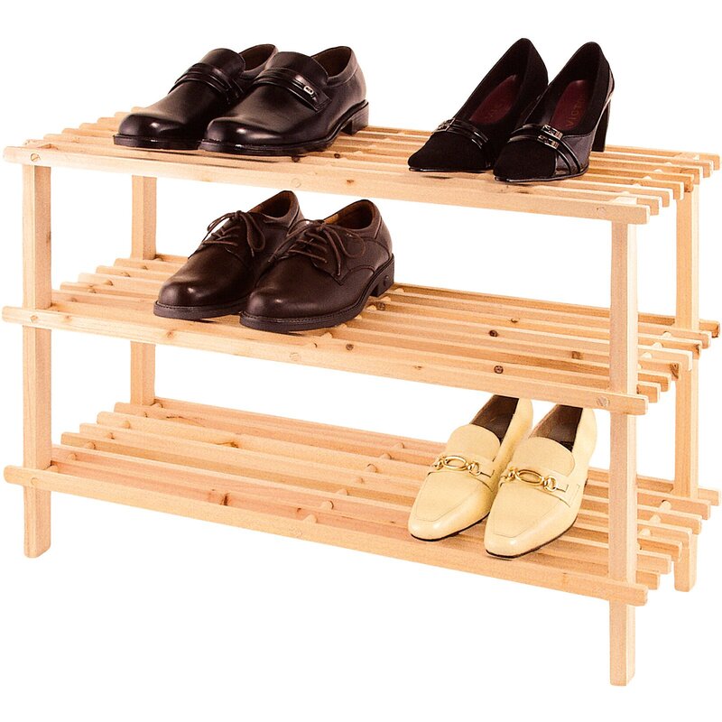 Стеллаж для обуви деревянный