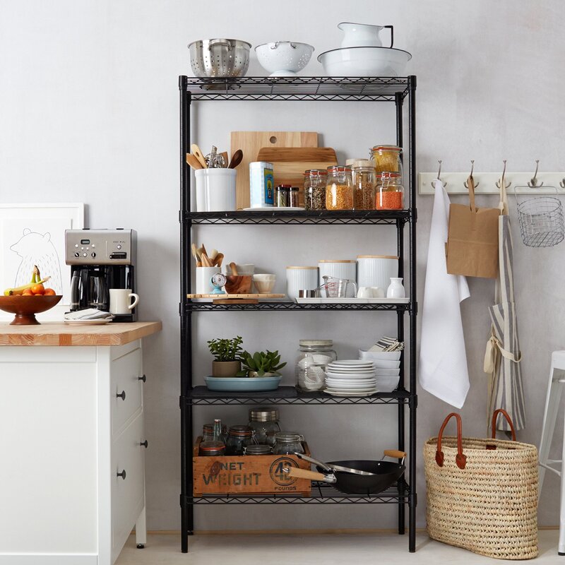 Metal shelf for the kitchen