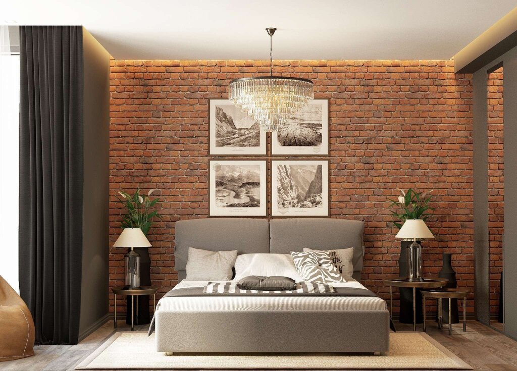 Walls with bricks in the interior