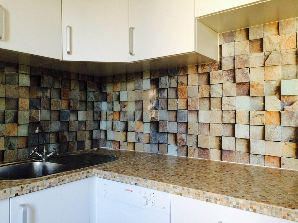 Wall panel for kitchen under tile