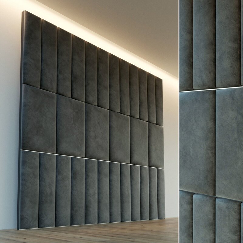 Стеновые панели с латунными вставками