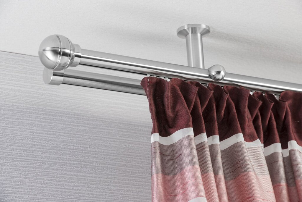 String curtain rods