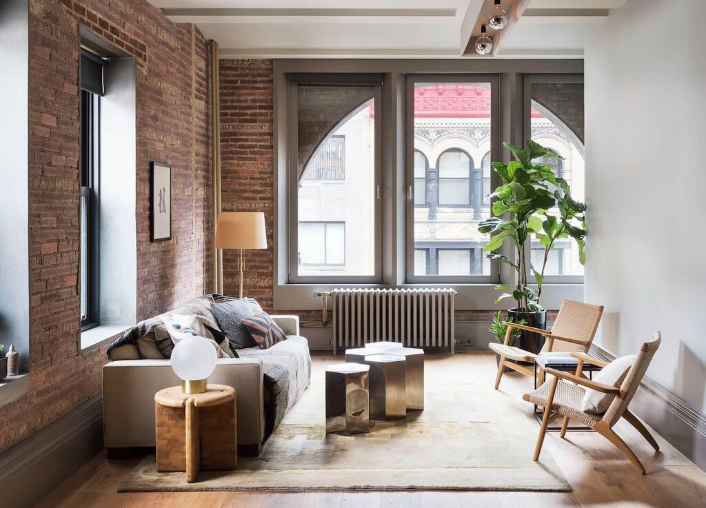 Bright loft in the interior