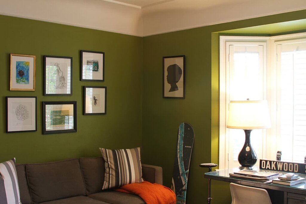 Light olive wall color