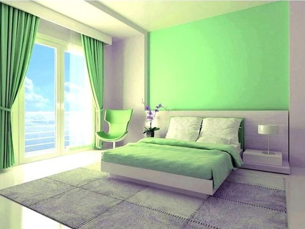 Light green wallpaper