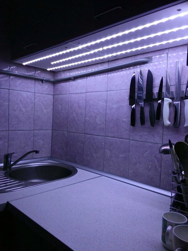 Светодиодная лента в ванной