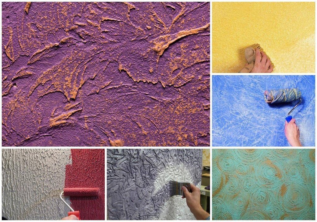 Текстурная краска для стен