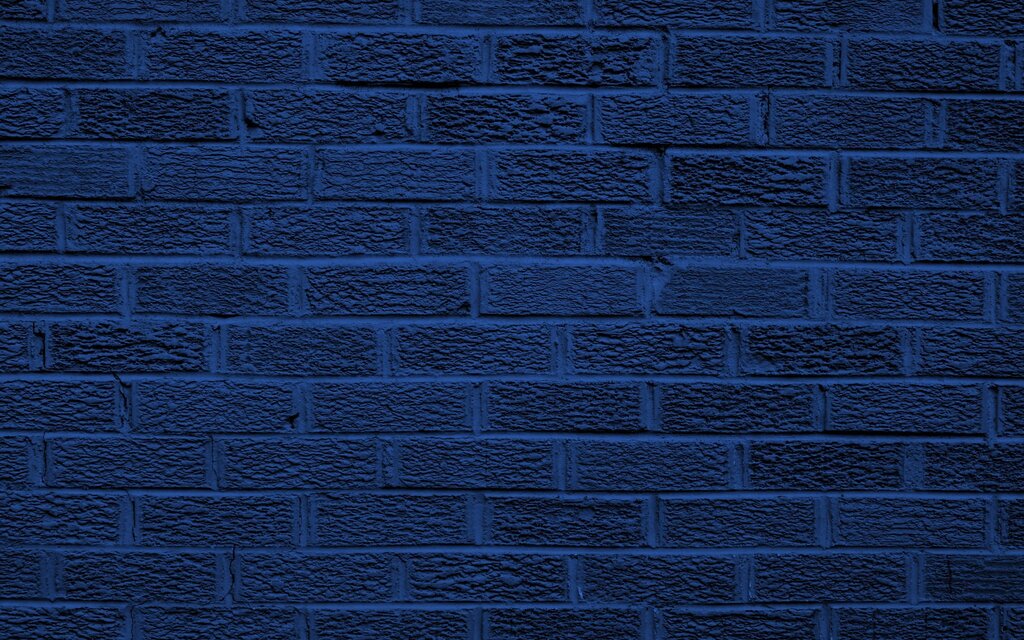 Dark blue brick wall