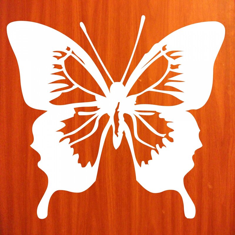 Трафареты бабочек для декора стены