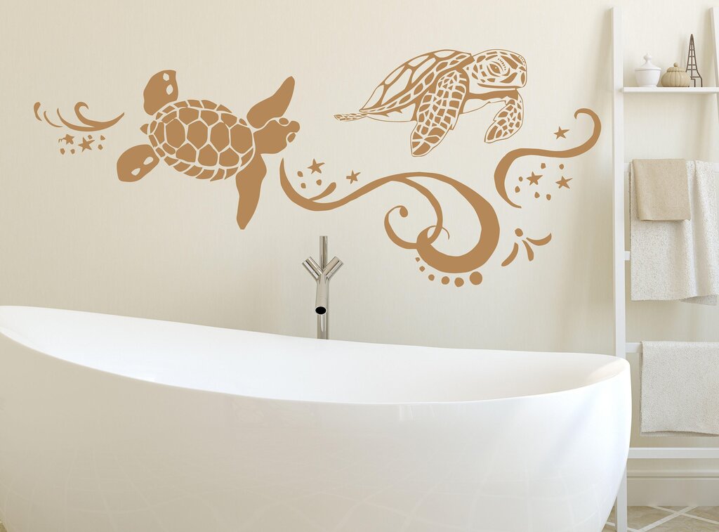 Stencils for bathroom walls