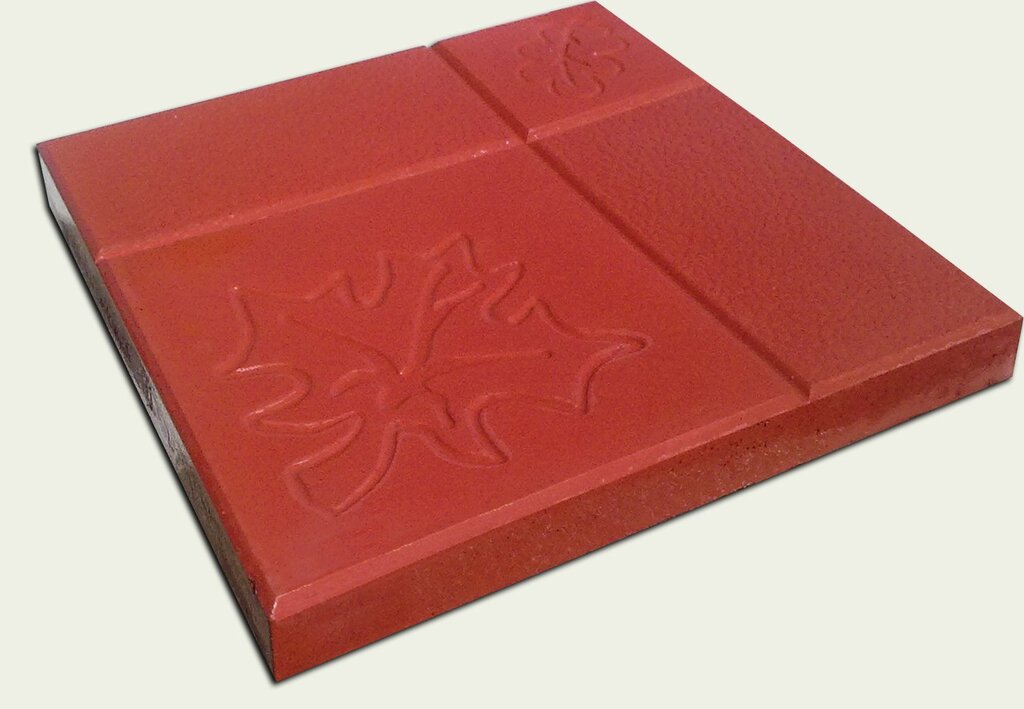 Maple leaf paving slab