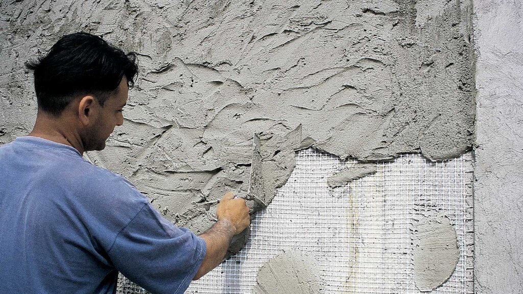 Цементно песчаная штукатурка стен