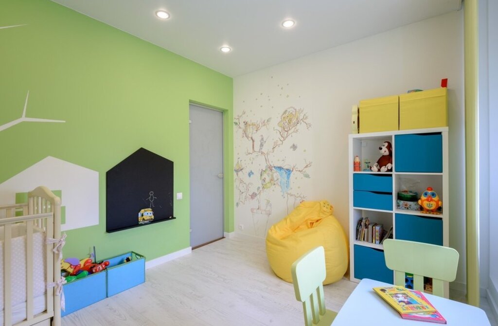 Цвет стен в детской комнате мальчику