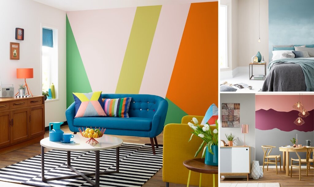 Colored paint for walls