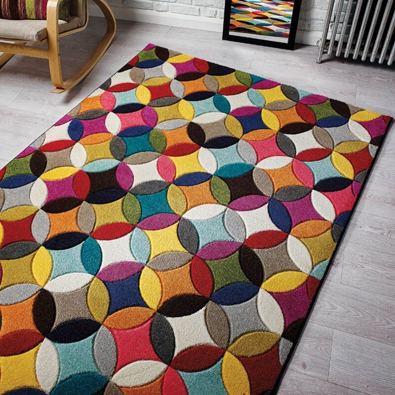 Colored rug