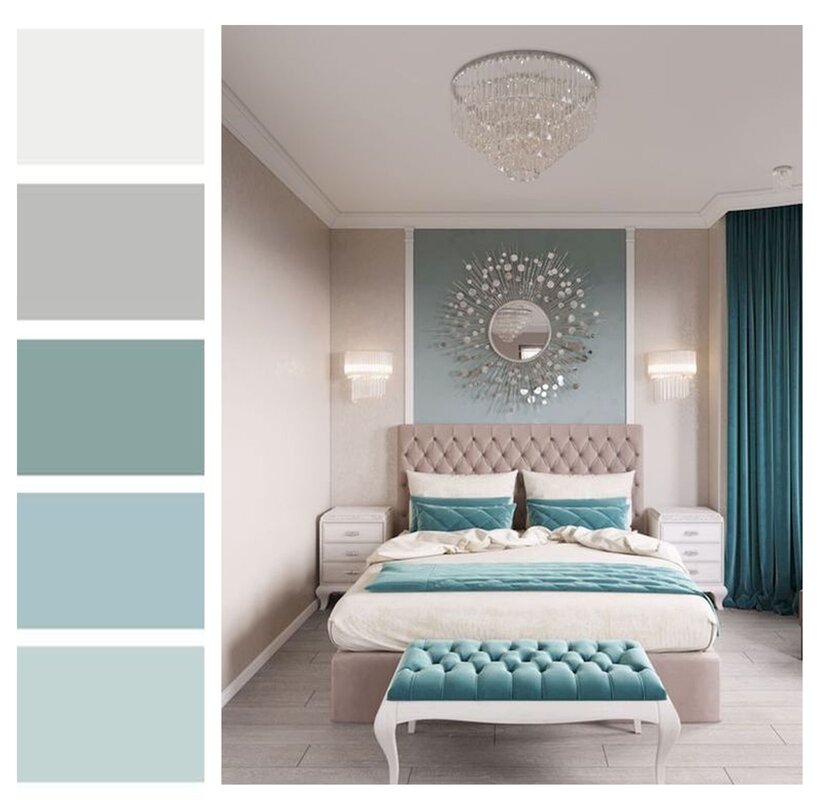 Color palette for the bedroom