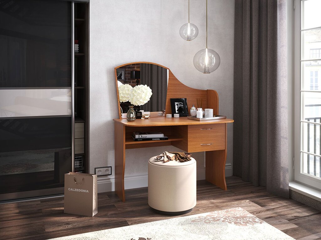 Dressing table with a mirror for the hallway