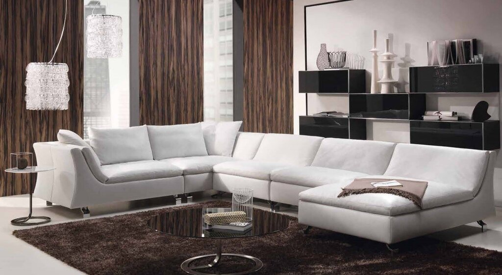 Угловой диван в современном стиле