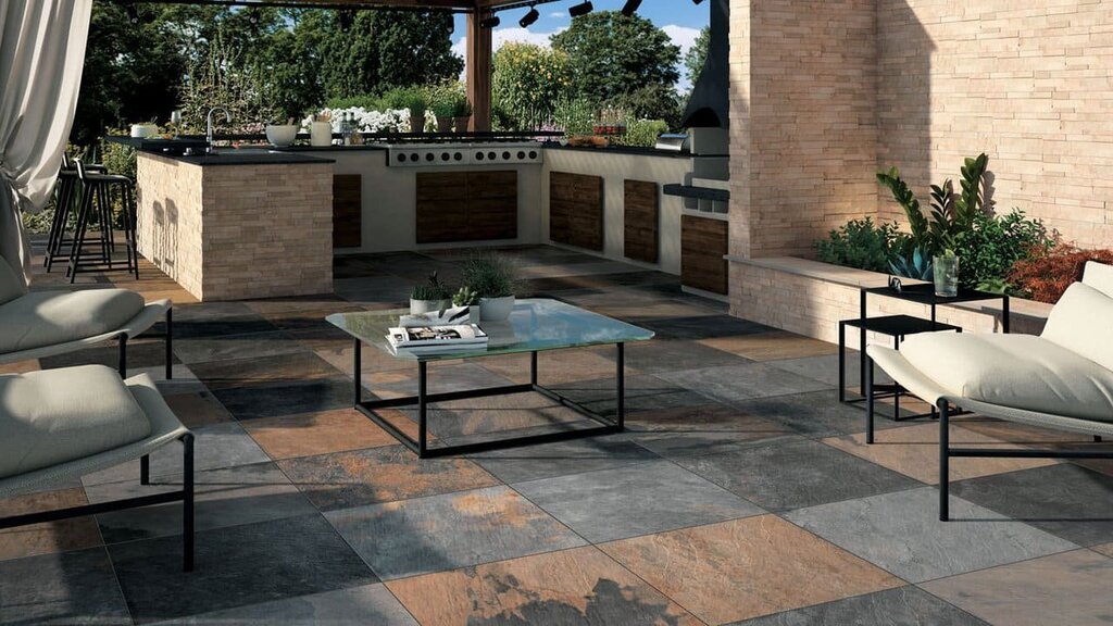 Outdoor tiles for the terrace