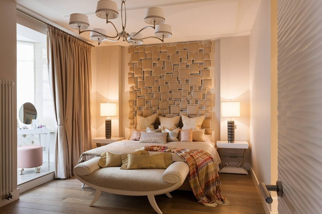 A cozy bedroom in a modern style