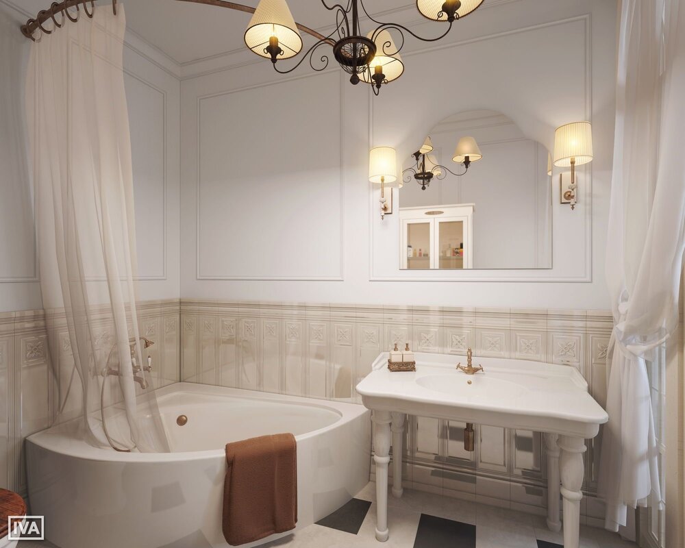 A bathroom in French style