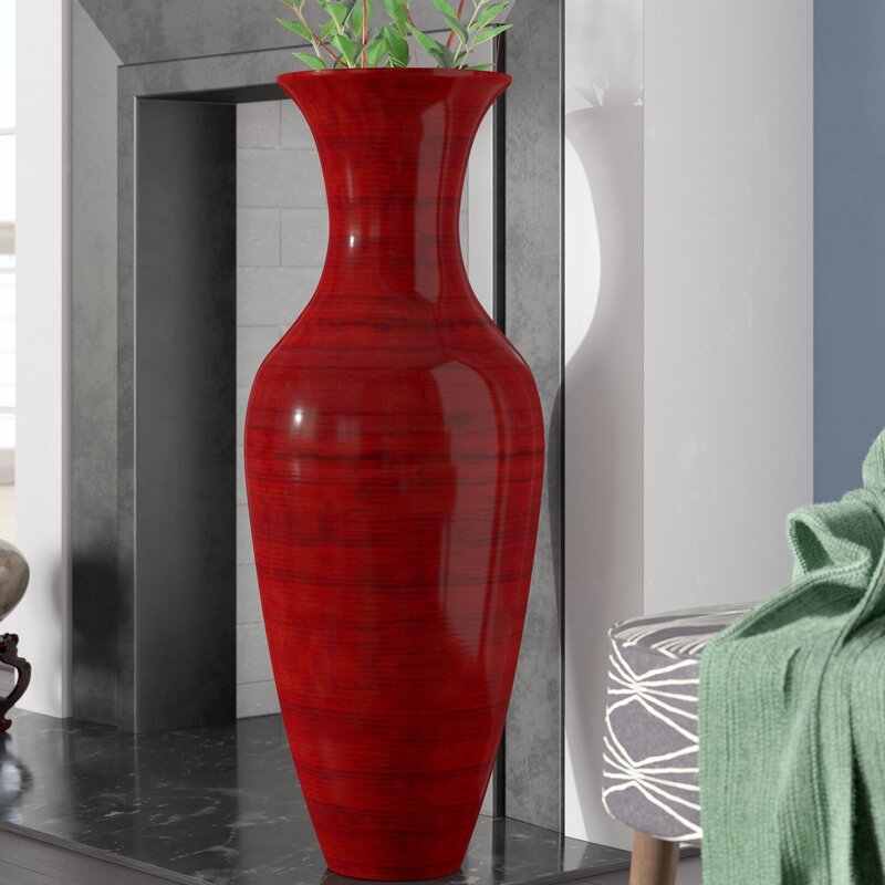 Tall floor vase