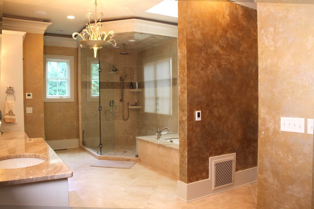 Venetian plaster for the bathroom