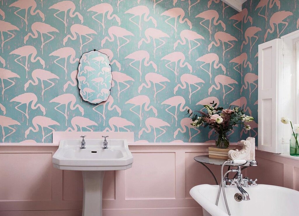 Vinyl wallpapers for the bathroom