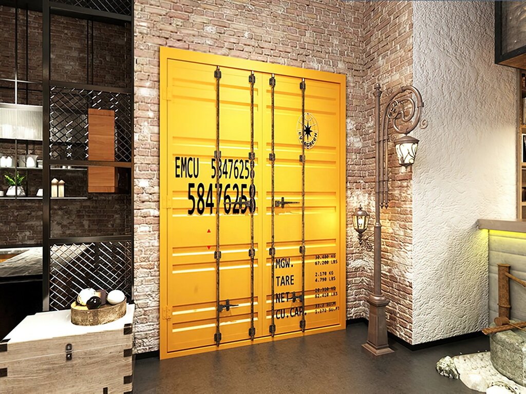 Loft-style entrance door