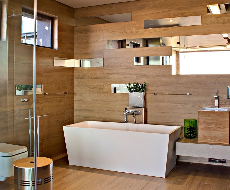 Water-resistant laminate for the bathroom