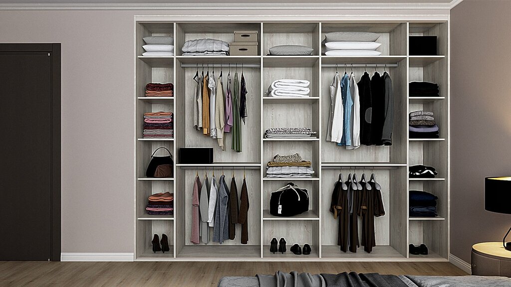 Spacious wardrobe