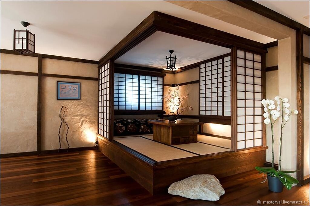 Японский интерьер комнаты