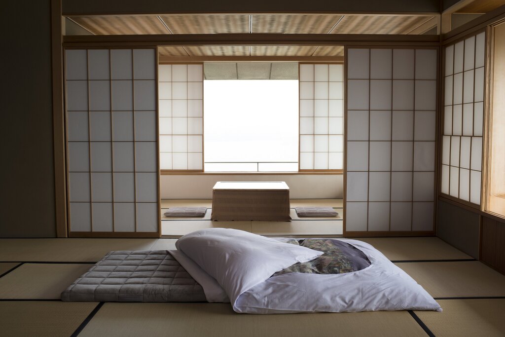 Японский матрас для сна на полу