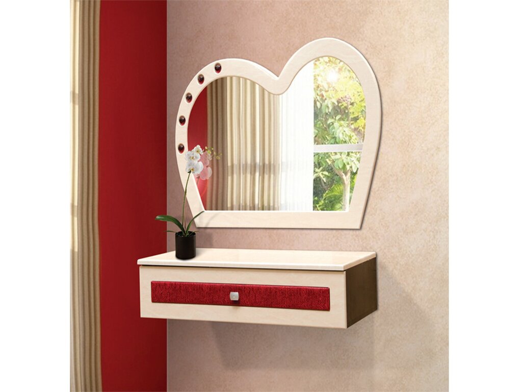 Mirror with a drawer for the hallway