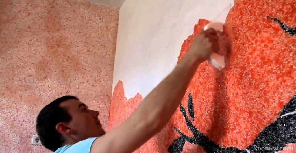 Liquid wallpaper made from paper with your own hands